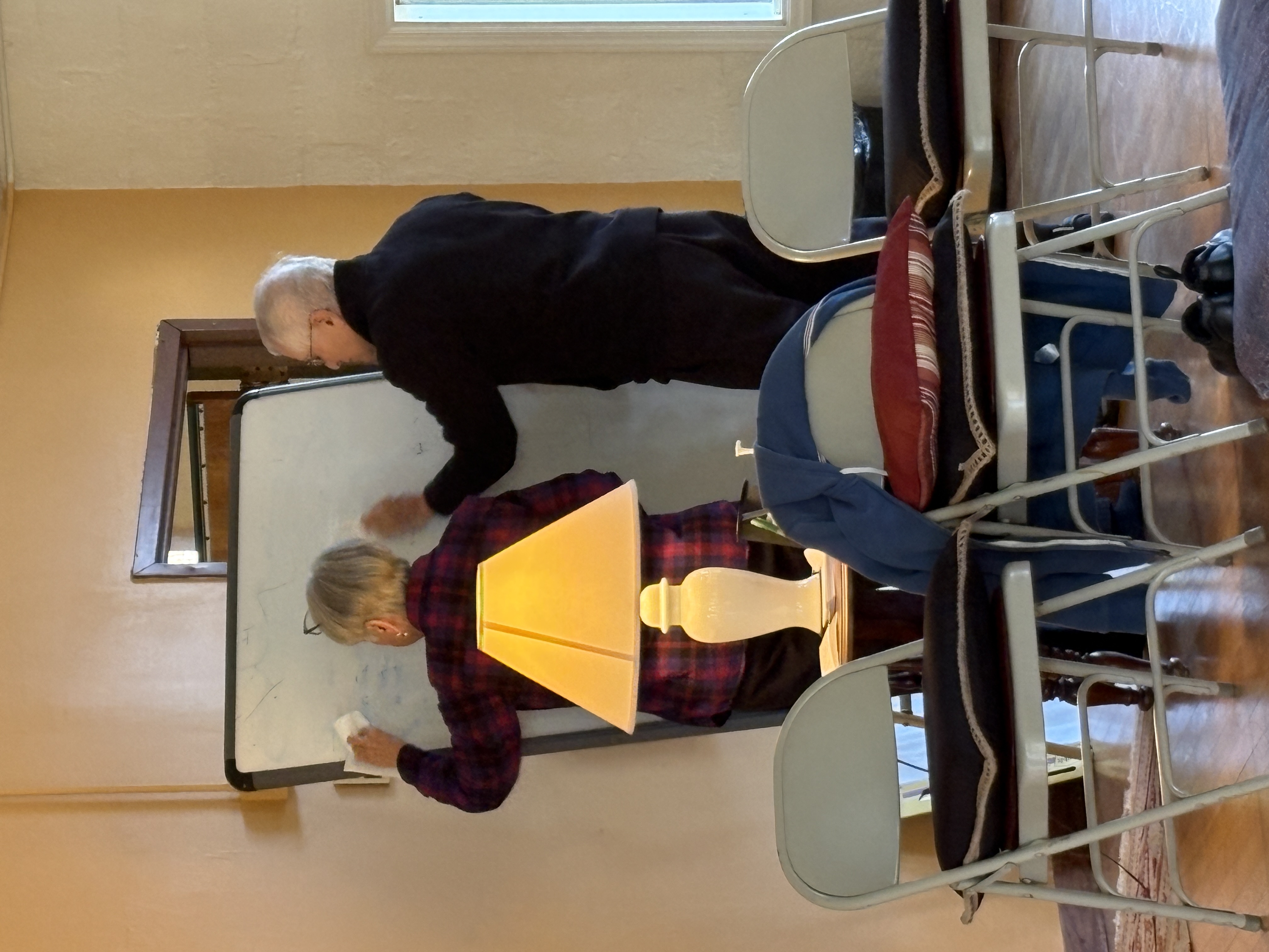 Hands-on craft and building work on the Claymont property.